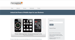 Desktop Screenshot of perceptivemobileapps.com