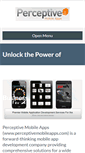 Mobile Screenshot of perceptivemobileapps.com