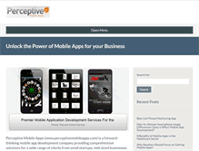 Tablet Screenshot of perceptivemobileapps.com